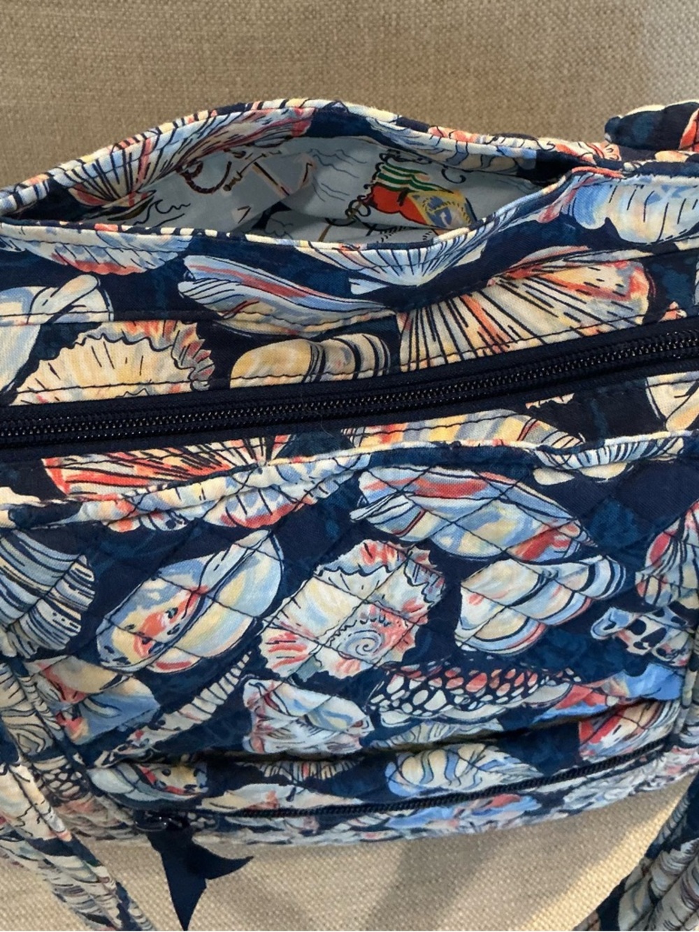 Vera Bradley Ultimate Travel Tote Bag in Morning Shells (2023) - Picture 5 of 5
